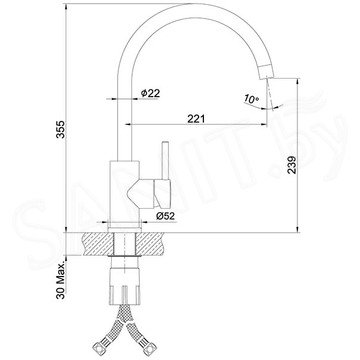 Смеситель для кухонной мойки Lemark Expert LM5078S