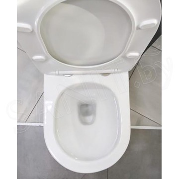 Напольный унитаз CeramaLux 1219A безободковый (с крышкой SoftClose)