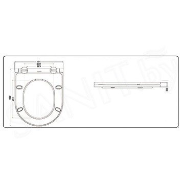 Напольный унитаз CeramaLux 1219A безободковый (с крышкой SoftClose)