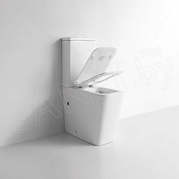 Напольный унитаз CeramaLux 2170 безободковый (с крышкой SoftClose)