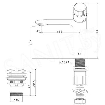 Смеситель для умывальника Lemark Wing LM5306C