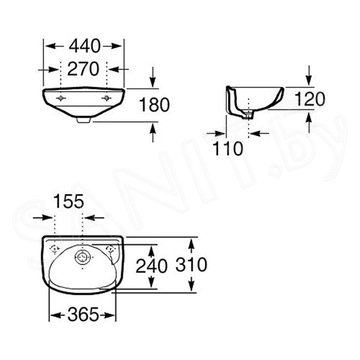 Умывальник Roca Ibis 320841001