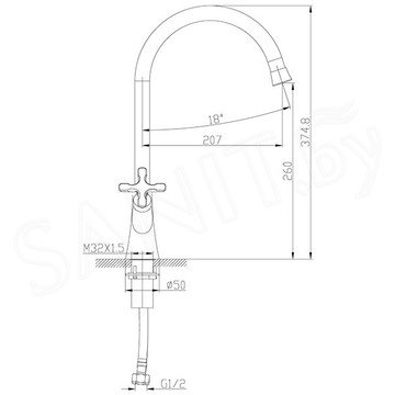 Смеситель для кухонной мойки Lemark Duetto LM5704C