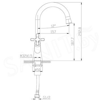 Смеситель для умывальника Lemark Duetto LM5706C