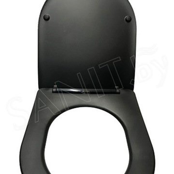Подвесной унитаз CeramaLux B2330-1MB безободковый (с крышкой SoftClose)