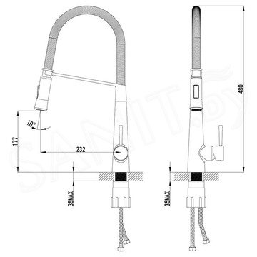 Смеситель для кухонной мойки Lemark Soul LM6002C
