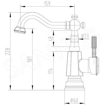 Смеситель для кухонной мойки Lemark Jasmin LM6604B