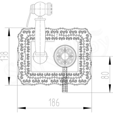 Смеситель встраиваемый Lemark Jasmin LM6619B с гигиеническим душем