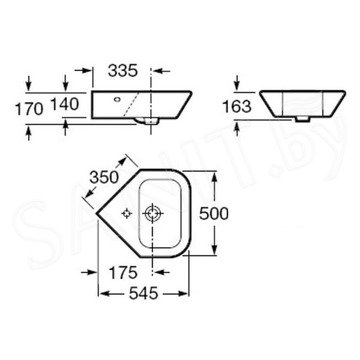 Умывальник Roca Nexo 327646000