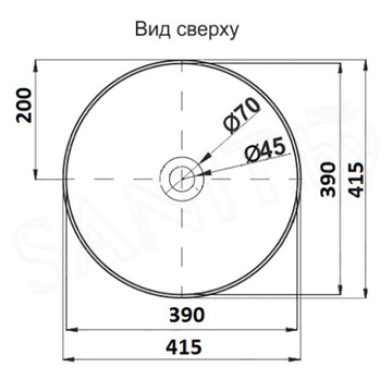 Умывальник CeramaLux 104MC-1