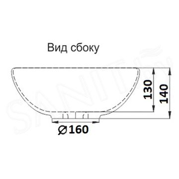 Умывальник CeramaLux 104MC-1