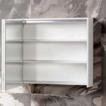 Шкаф-зеркало Акваль Виза 60 / 80 белый