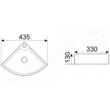 Умывальник CeramaLux 9067B