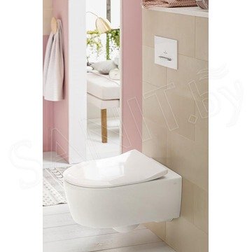 Подвесной унитаз Villeroy&Boch Avento 5656RS01 безободковый с сиденьем Soft Close