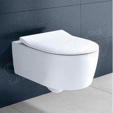 Подвесной унитаз Villeroy&Boch Avento 5656RS01 безободковый с сиденьем Soft Close