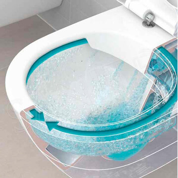 Подвесной унитаз Villeroy&Boch Avento 5656RS01 безободковый с сиденьем Soft Close