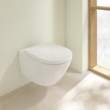 Подвесной унитаз Villeroy&Boch Subway 3.0 4670TS01 безободковый с сиденьем Soft Close