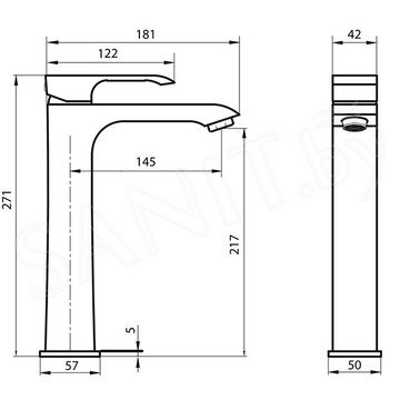 Смеситель для умывальника Ahti Rauma RM202001