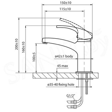 Смеситель для умывальника Ahti Savo SV201001