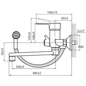 Смеситель для ванны Ahti Satakunta SK405002