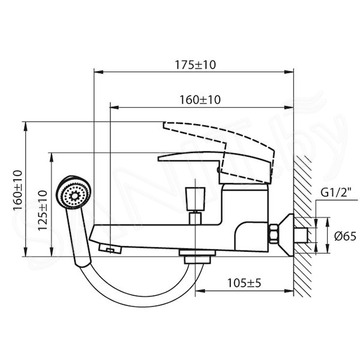 Смеситель для ванны Ahti Savo SV405001