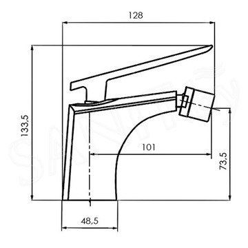 Смеситель для биде Ahti Pori PR501001