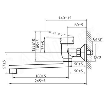 Смеситель для кухонной мойки Ahti Satakunta SK105002