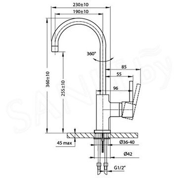 Смеситель для кухонной мойки Ahti Satakunta SK103011