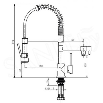 Смеситель для кухонной мойки Ahti Kemi KM823020 под фильтр