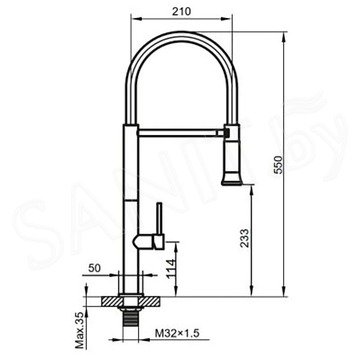 Смеситель для кухонной мойки Ahti Kemi KM803019