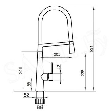 Смеситель для кухонной мойки Ahti Kemi KM813019