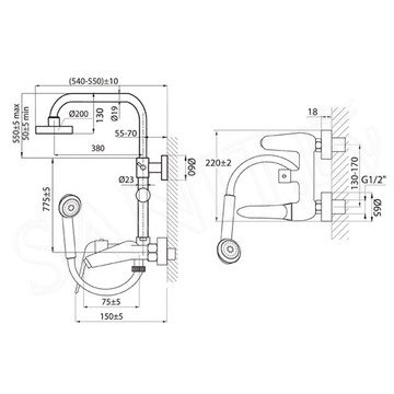 Душевая стойка Ahti Karjala KJ403101