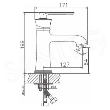 Смеситель для умывальника Haiba HB10181-5