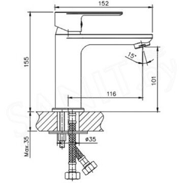 Смеситель для умывальника Haiba HB10505