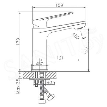 Смеситель для умывальника Haiba HB10533-3