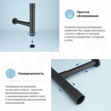 Сифон для умывальника Wellsee Drainage System 182115000