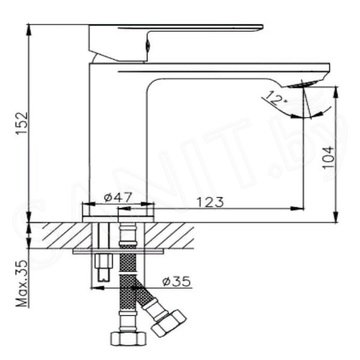 Смеситель для умывальника Haiba HB10590