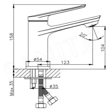 Смеситель для умывальника Haiba HB10595