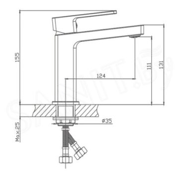 Смеситель для умывальника Haiba HB10615-7