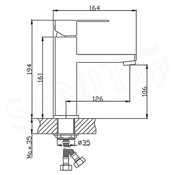 Смеситель для умывальника Haiba HB10803-2