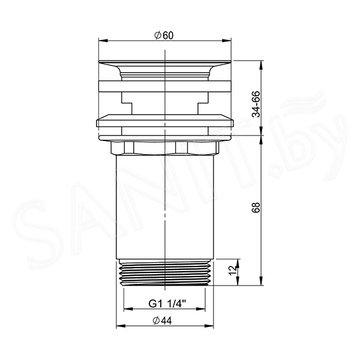 Выпуск для умывальника Wellsee Drainage System 182144000