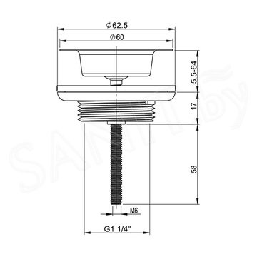 Выпуск для умывальника Wellsee Drainage System 182145000