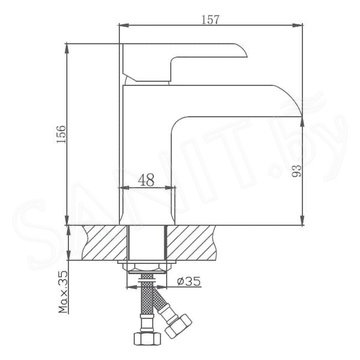 Смеситель для умывальника Haiba HB10805-8