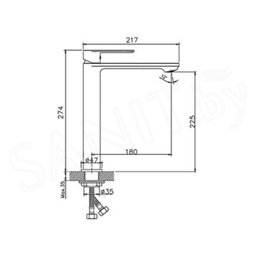 Смеситель для умывальника Haiba HB11590-7