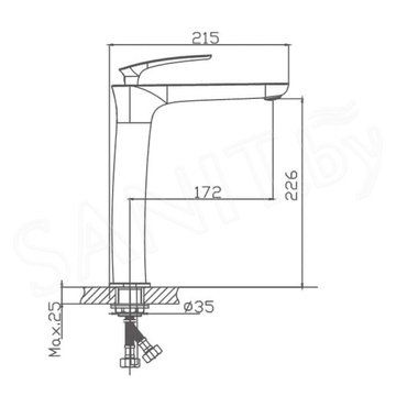 Смеситель для умывальника Haiba HB11616