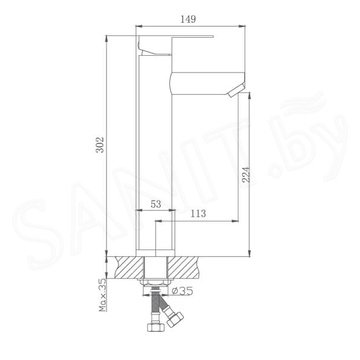 Смеситель для умывальника Haiba HB11801