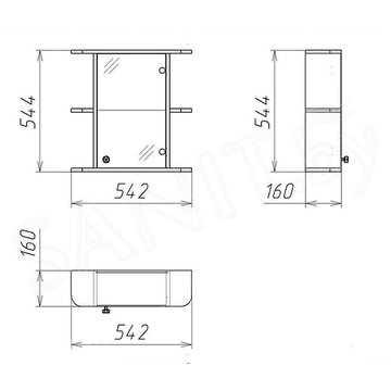 Шкаф-зеркало Бел-Гаммари Гамма 10м / 15м