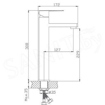 Смеситель для умывальника Haiba HB11803-2