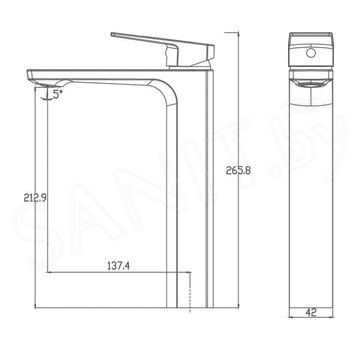 Смеситель для умывальника Haiba HB11810