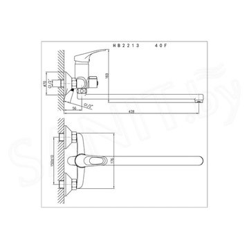 Смеситель для ванны Haiba HB2213